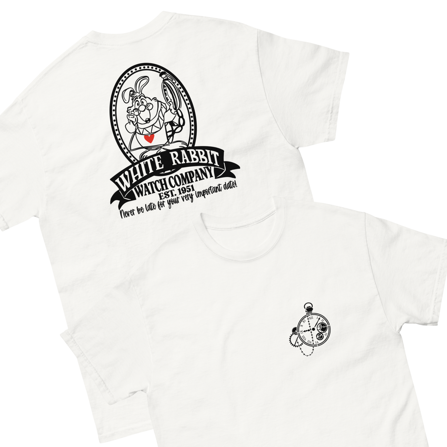 Time for Tea and Repairs: White Rabbit Watch Co. T-Shirt